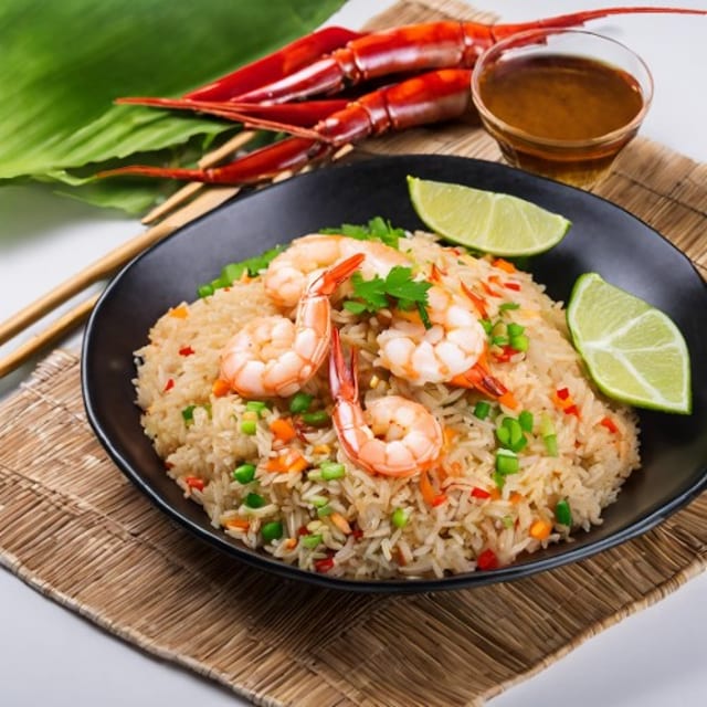 C11. Seafood (Shrimp, Squid, Fishballs) Fried Rice (CC HS).