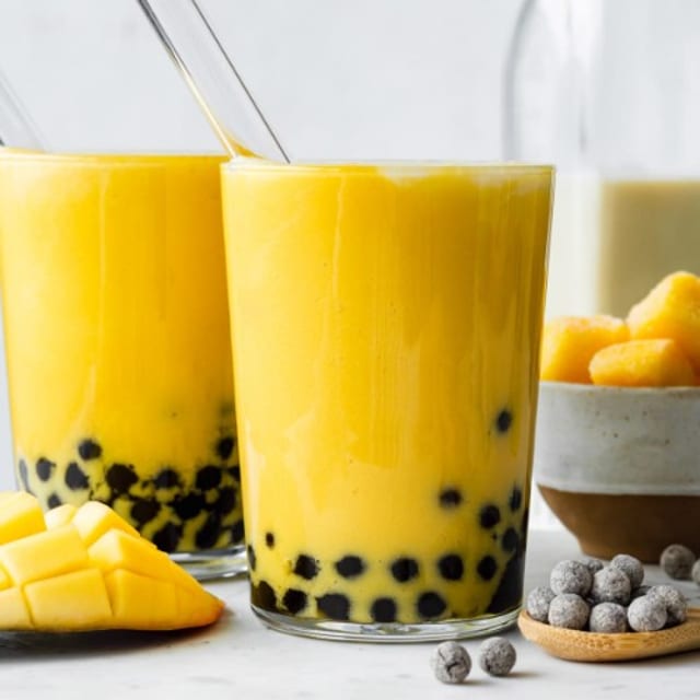 Mango Milk Tea.