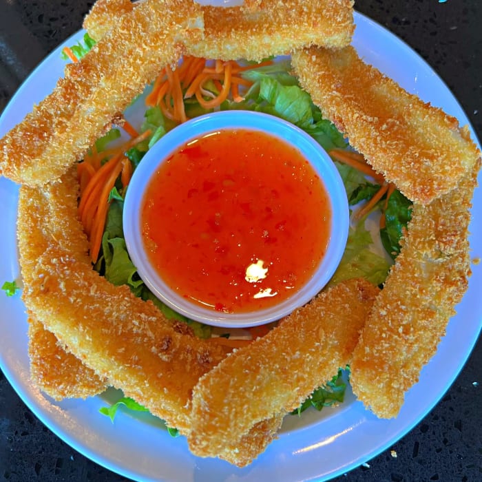 A9. Calamari (7 per order) (Muc Chien).