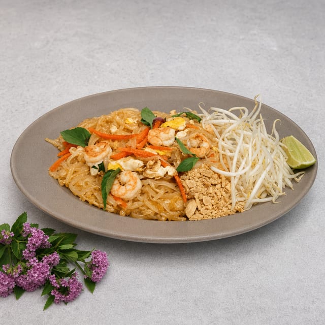 T3. Shrimp Pad Thai (Pad Tom).