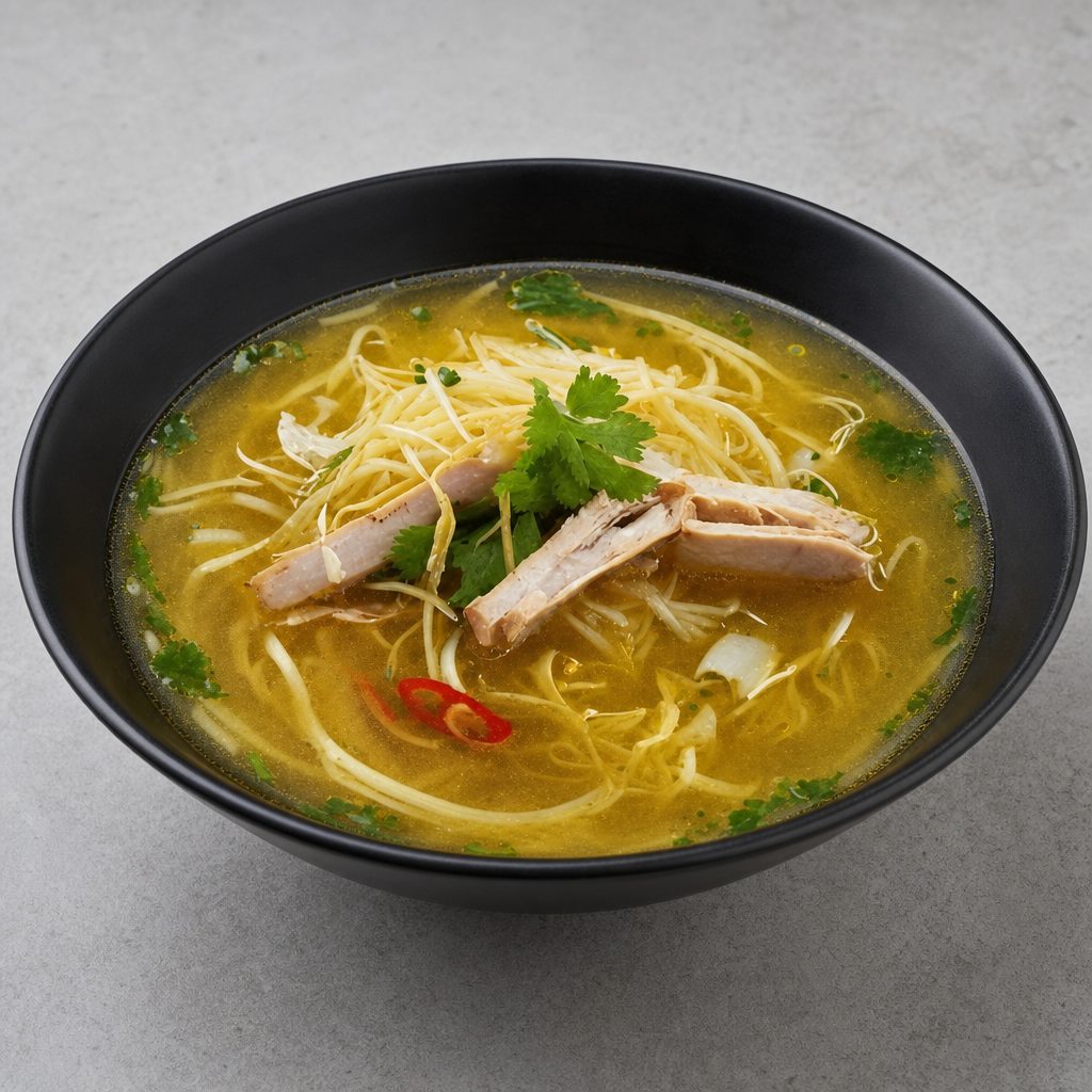 T11. Chicken w/ Egg Noodle Soup (Mi Ga).