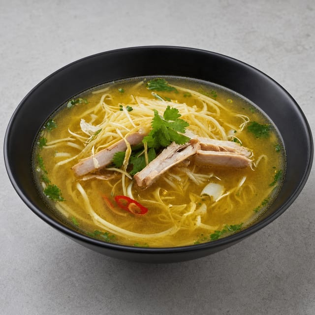 T11. Chicken w/ Egg Noodle Soup (Mi Ga).