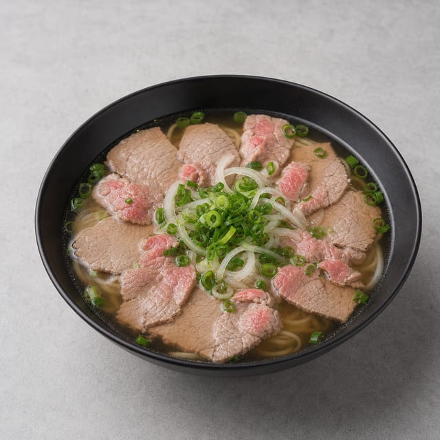 P11. Rare Beef Noodle Soup (Tai).