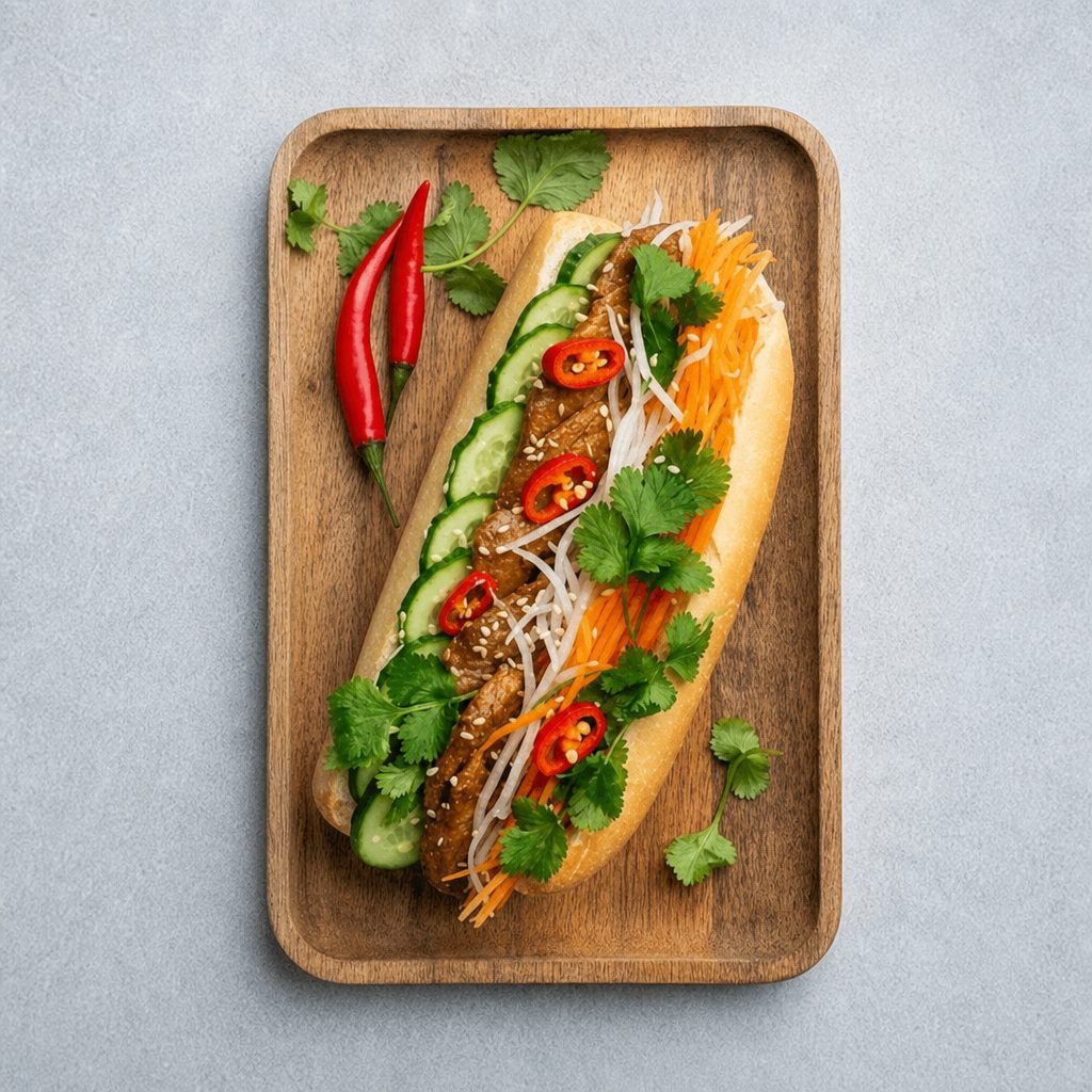 T20. Fried Eggs Banh Mi (Trung).