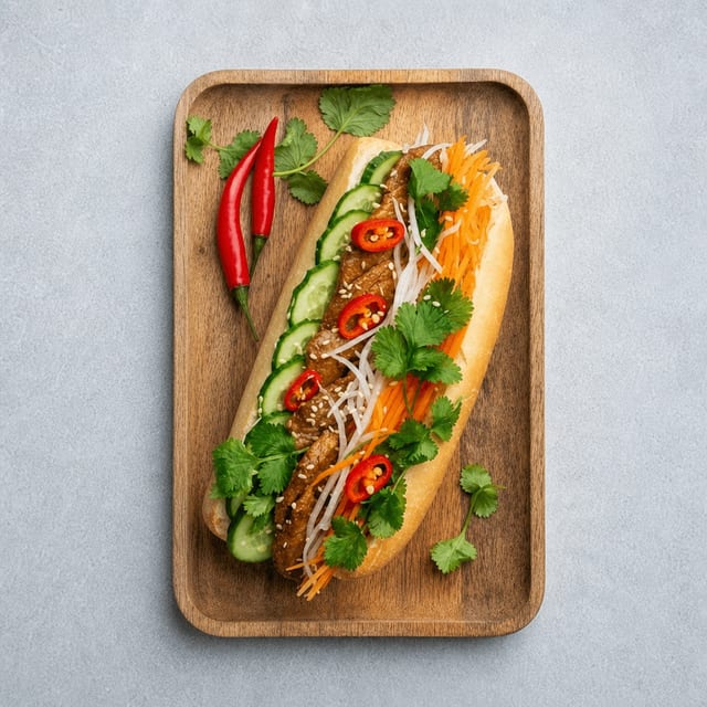 T20. Fried Eggs Banh Mi (Trung).