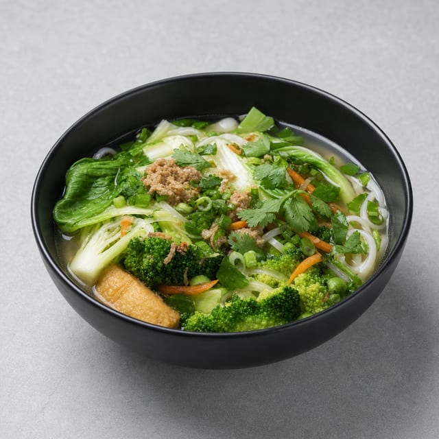 V1. Veggie Noodle Soup w/ Veggie Broth (Pho Rau Soup Rau L).