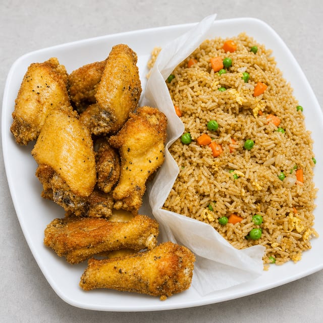 C22. Fried Rice Chicken Wings.