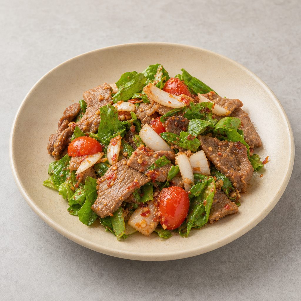 L5. Stir Fry Pork Salad (Salad Heo Xao).