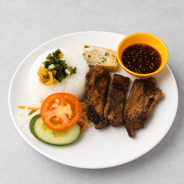 C3. Grilled Beef w/ Rice (Com Bo).