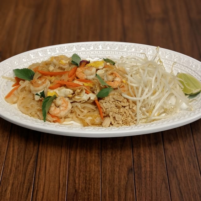 T3. Shrimp Pad Thai (Pad Tom).