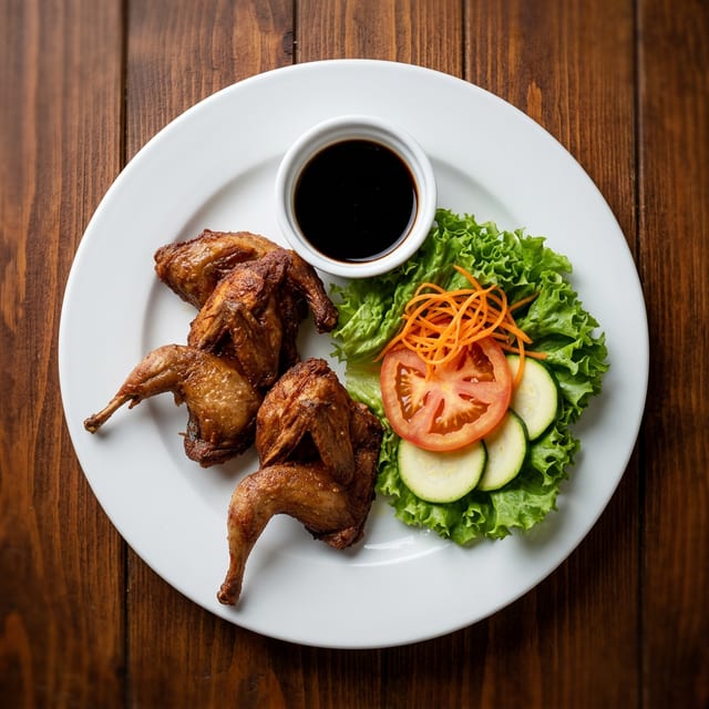 A11. Fried Quail with Butter (3 per order) (Cut Chien).