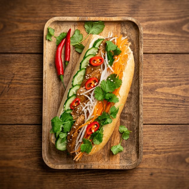 T17. Grilled Chicken Banh Mi (Ga).