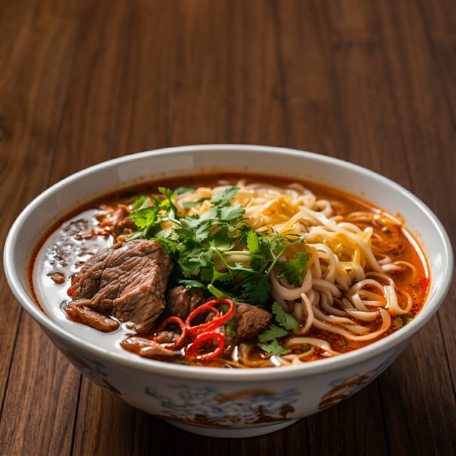 S3. Beef Stew with Egg Noodle (Mi Bo Kho).